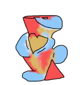 a very abstract and weird vase