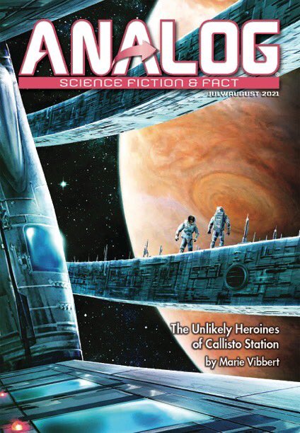 Cover of July-August 2021 Analog Science Fiction and Fact Magazine