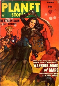 pulp magazine cover Planet Stories